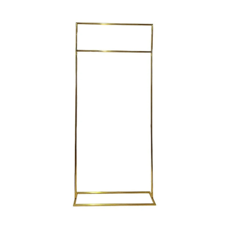 Shiny Gold Square Wedding Poster Backdrop Stand