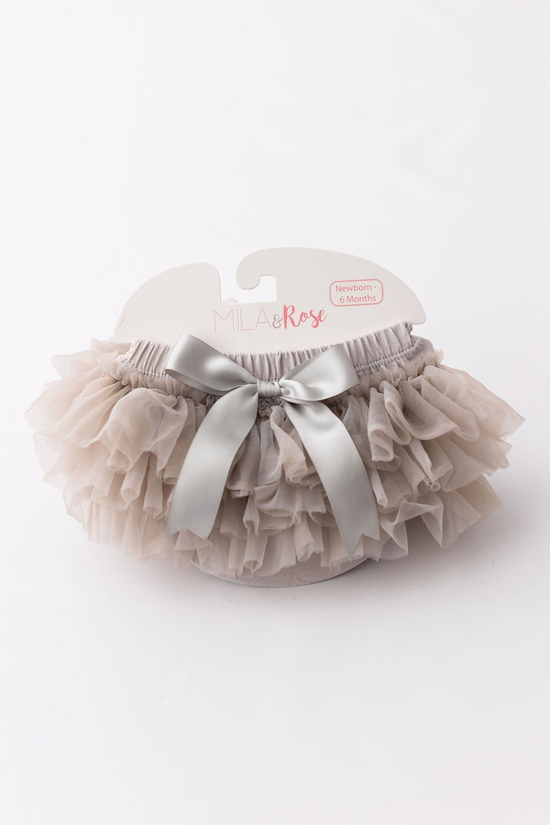 SALE Silver Ruffle Tutu Bloomer