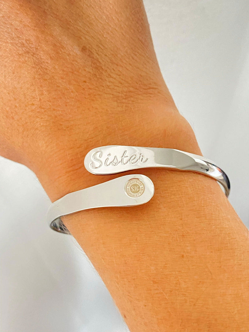 Sister Bracelets,  Engraved Bracelets My best friend from the start