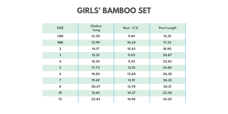 Pink character bamboo pocket pajama set