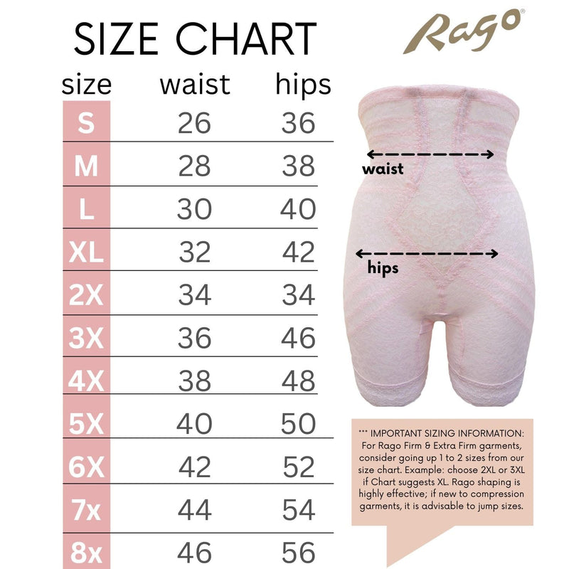 Style 6207 |  No Roll High Waist Lace Thigh Slimmer with Extra Firm Support