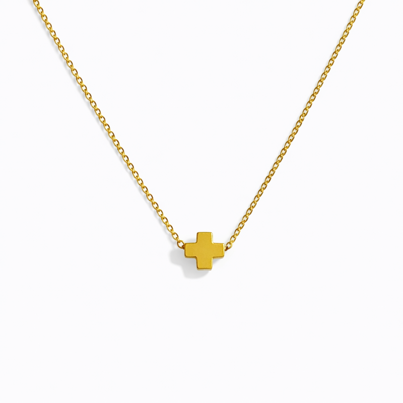So Very Blessed Cross Necklace – Waterproof Gold Chain