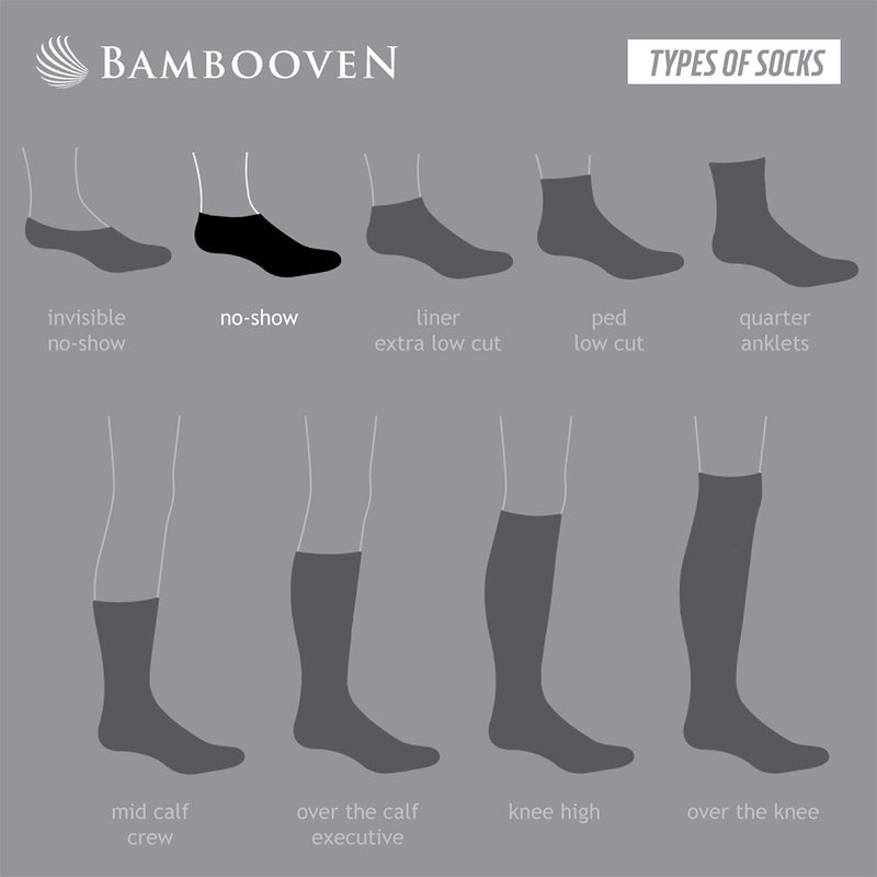Men’s Bamboo No Show Socks 3-Pack - 443