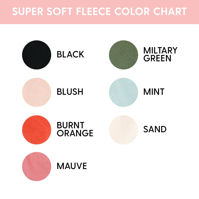 Embroidered SUPER-SOFT Fleece - Enter Your Custom Name - *Italic* Name