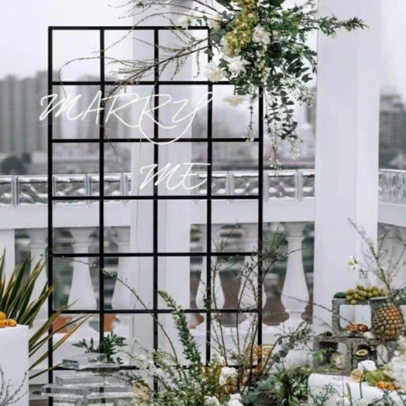 Square Grid 6FT Wedding Backdrop Stand