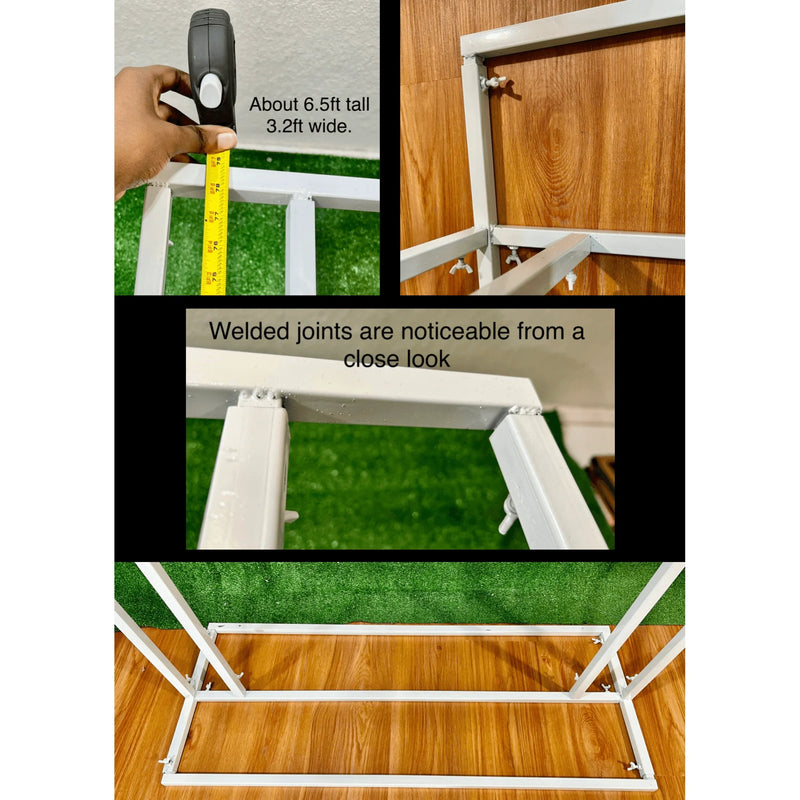 Square Wedding Welcome Sign Backdrop Stand