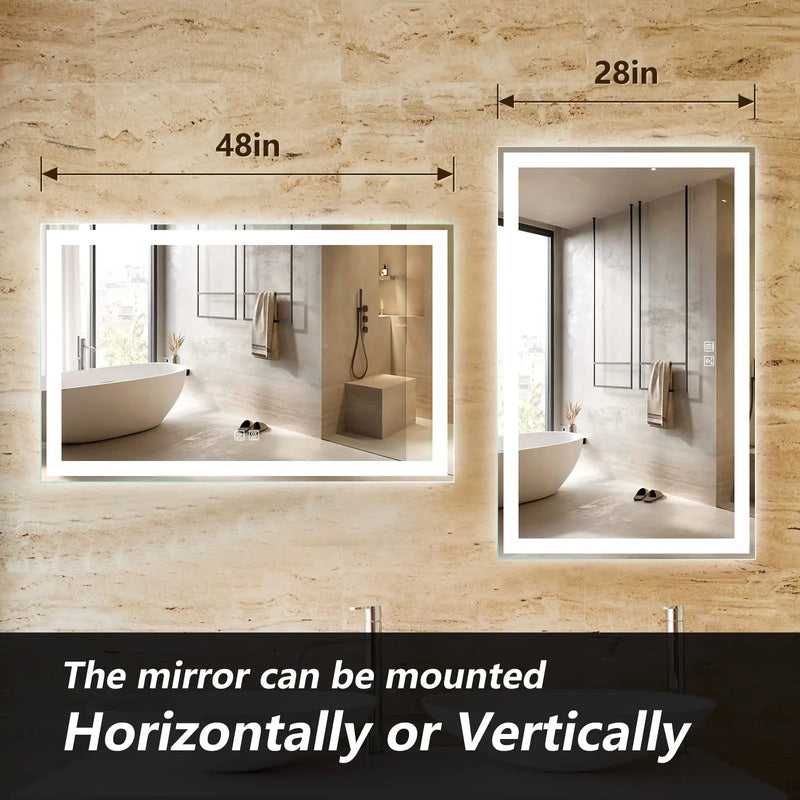 Standard Center Glow LED Bathroom Mirror