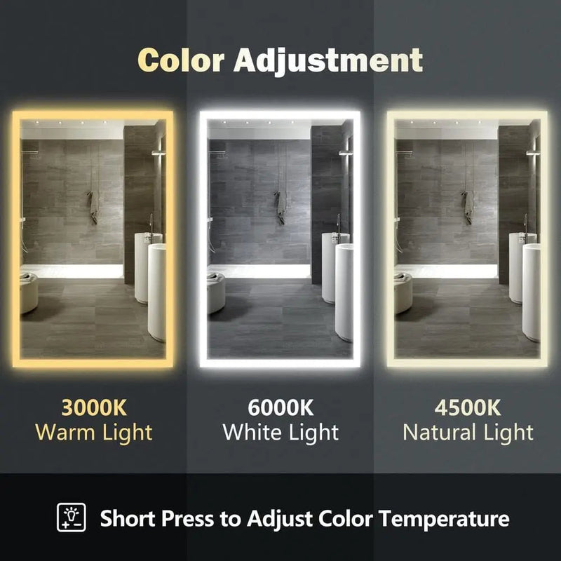 Standard Edge Glow LED Bathroom Mirror