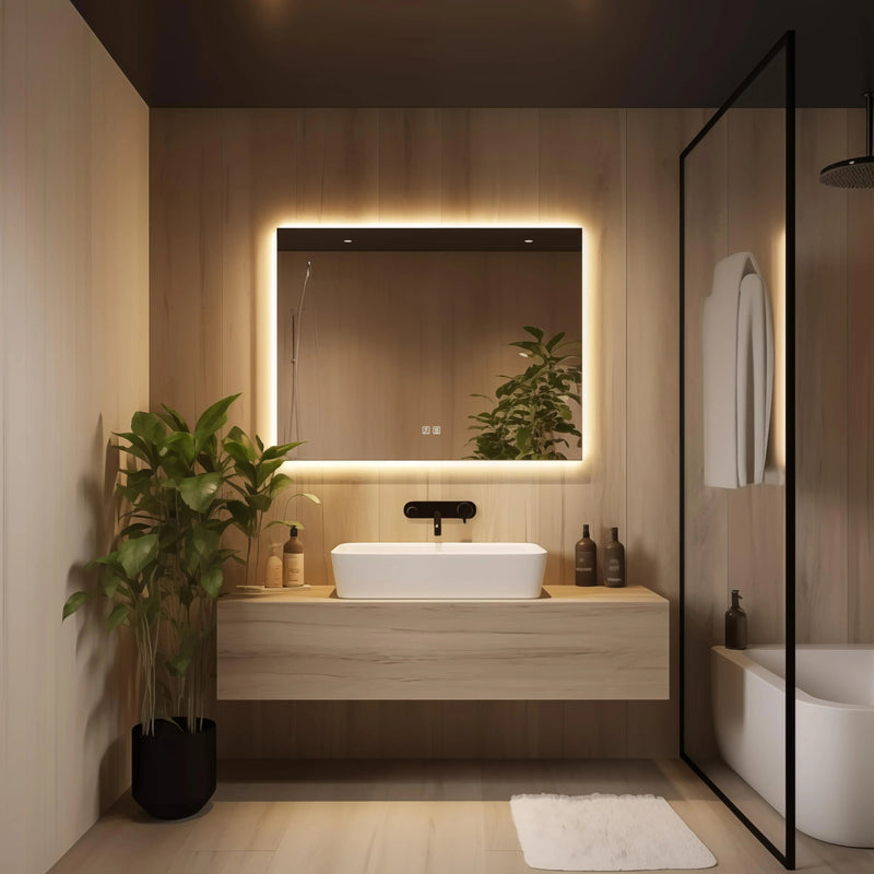 Standard Sleek Backlit LED Bathroom Mirror