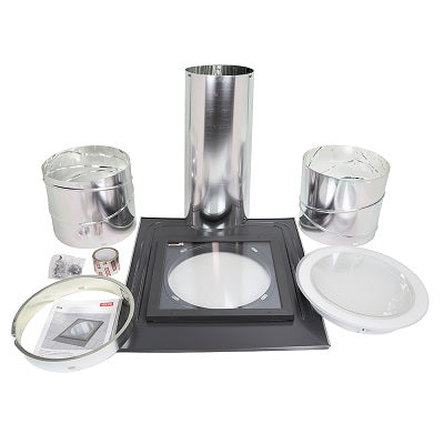 VELUX 14 in. Flat Glass Rigid Sun Tunnel® Skylight with Low Profile Metal Flashing