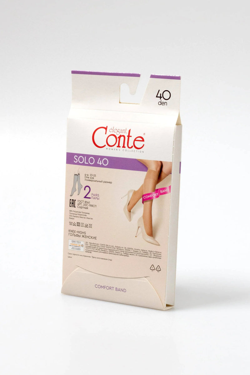 Knee Highs Conte Solo 40 Den (2 pairs)