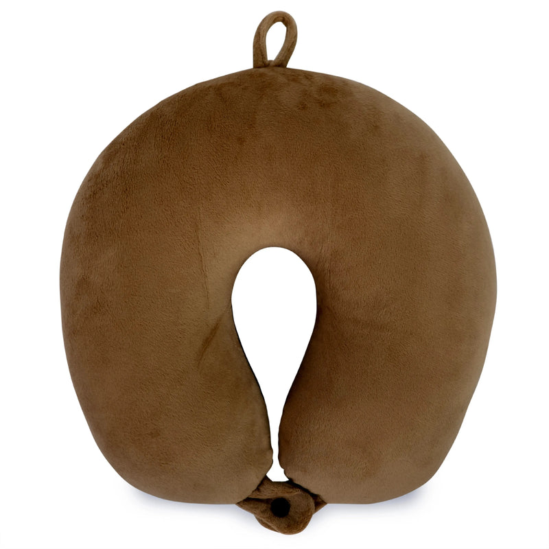 Plush Microbeads Travel Neck Pillow