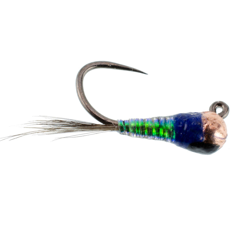 Tungsten Gasolina Perdigon Tactical Jig Euro Nymph Fly - 6 Flies Size 16