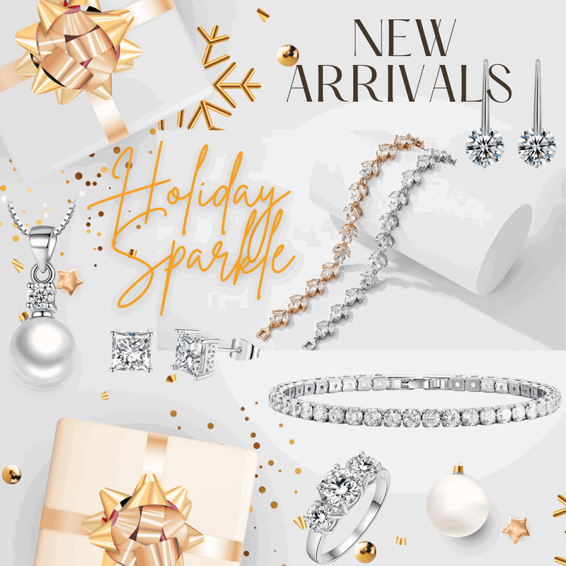 Tennis Bracelet with Round Cut White Diamond Cubic Zirconia