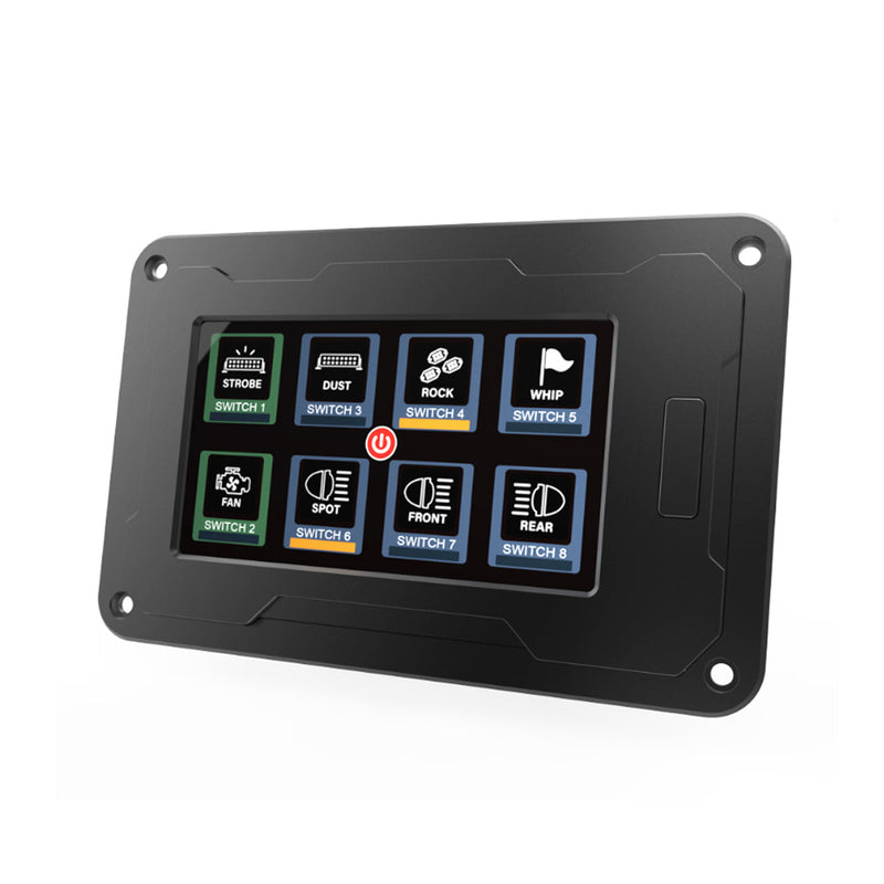 The Legend Panel with 4.3-inch Touchscreen for 8-Gang in-Car Power Switch Box