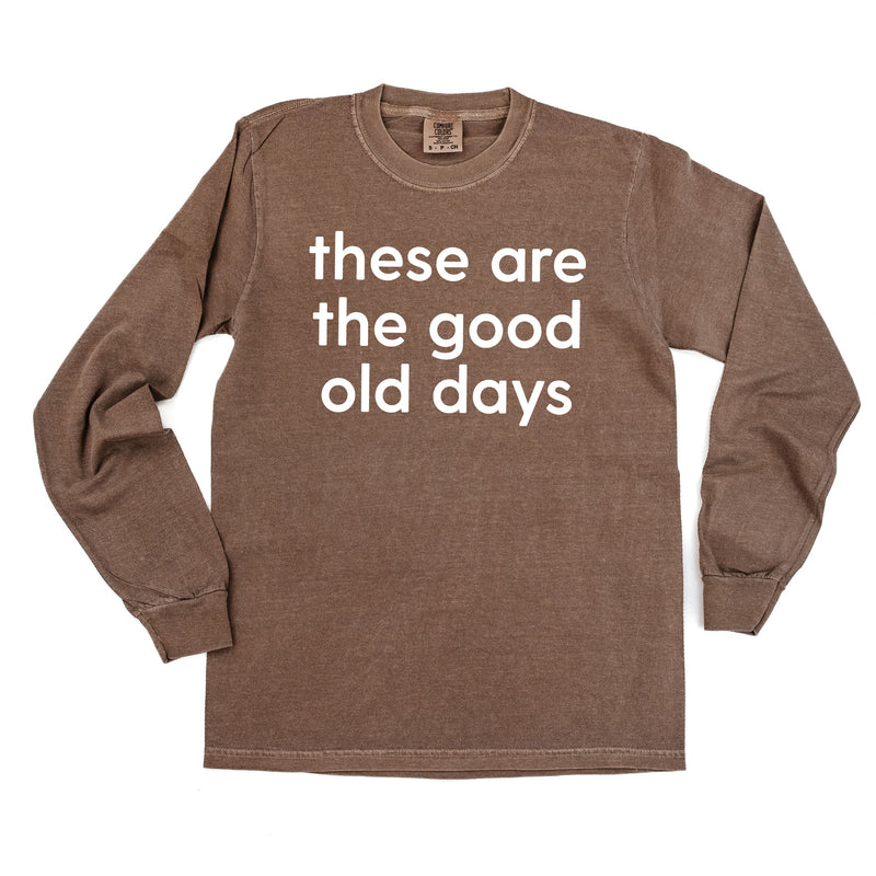 These Are The Good Old Days - Design on Front - LONG SLEEVE COMFORT COLORS TEE