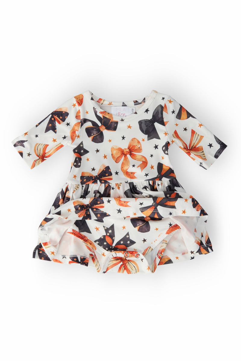Trick or Twirl 3/4 Sleeve Twirl Bodysuit