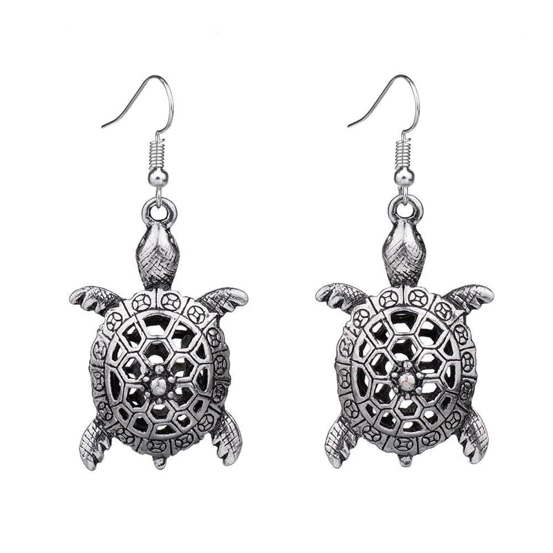 Turtle Retro Vintage Drop Dangle Earring
