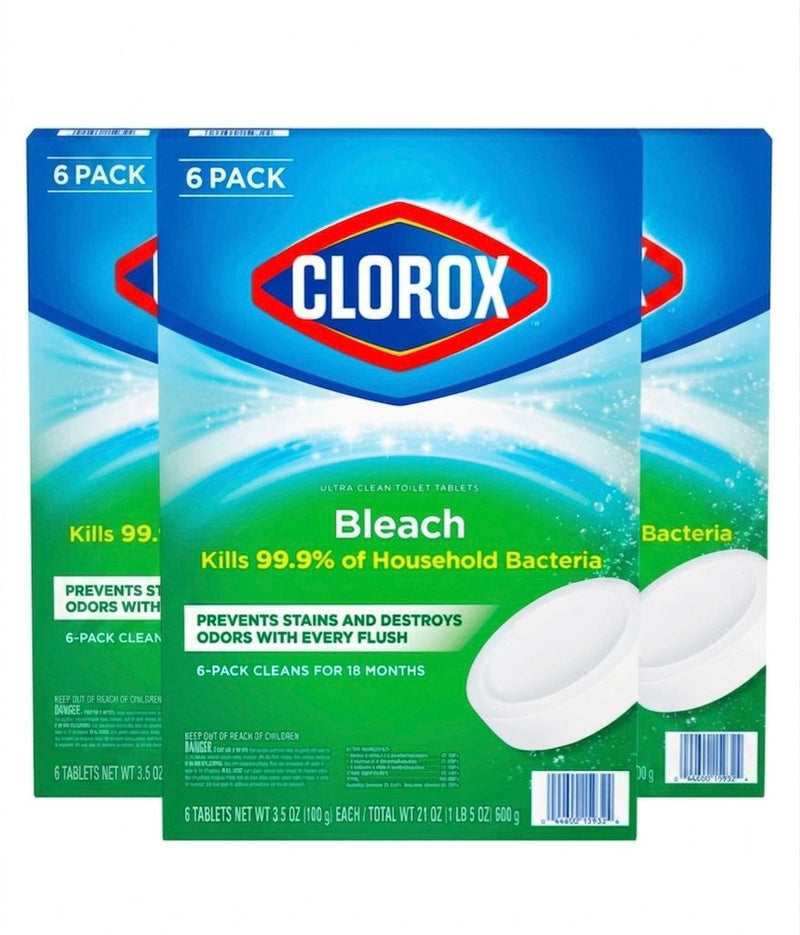 Clorox Toilet Bowl Cleaner Tablets Bleach – Ultra Clean & Long-Lasting