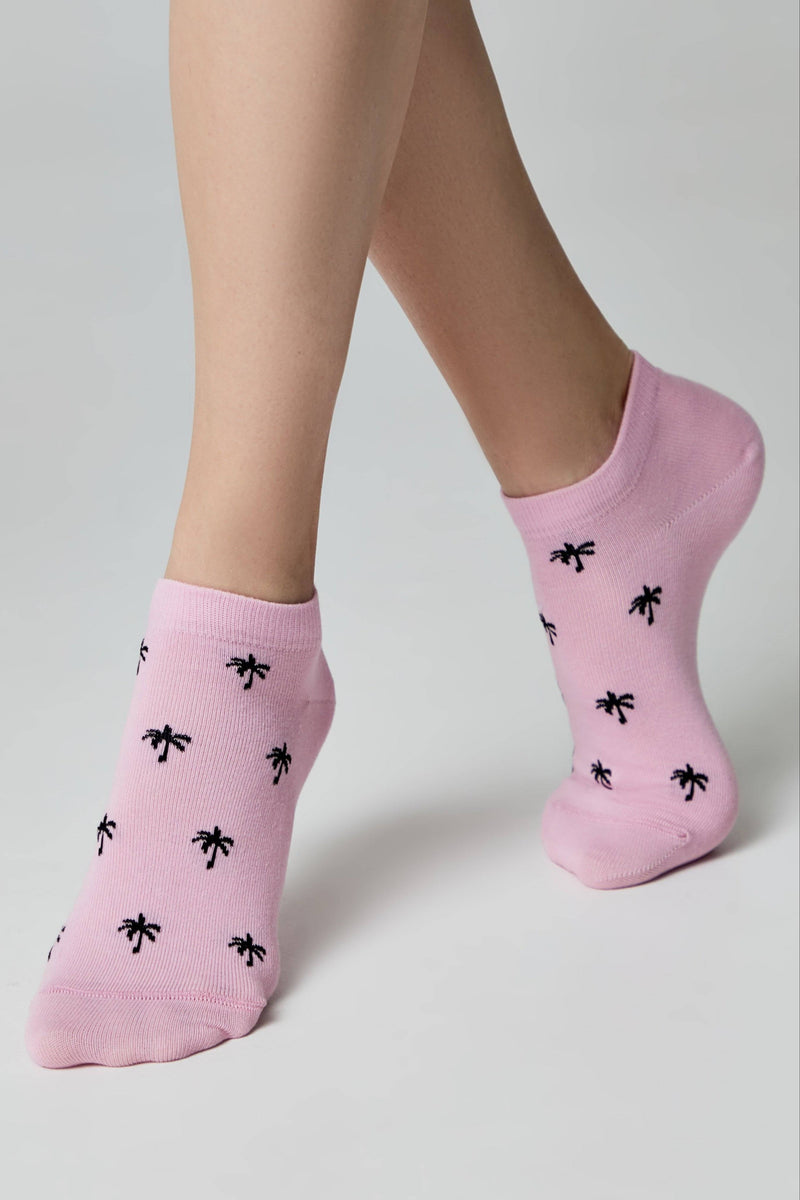 Cotton Ankle Socks Conte Active - 589 Palm Trees