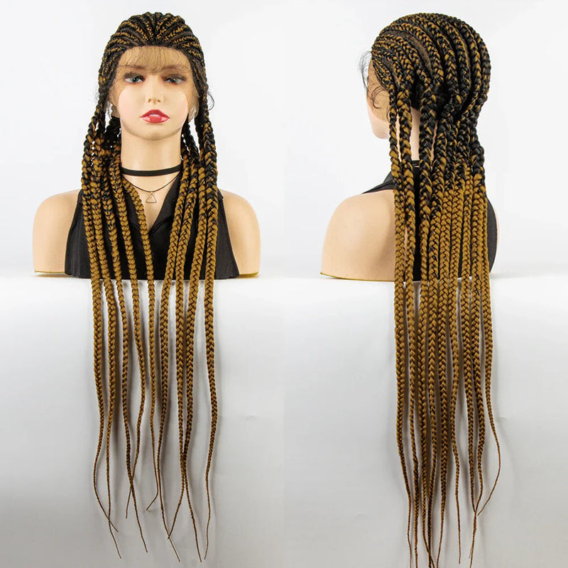 KIMA Cornrow Box Braids Wig with Baby Hair | Full Lace & Lace Front Options