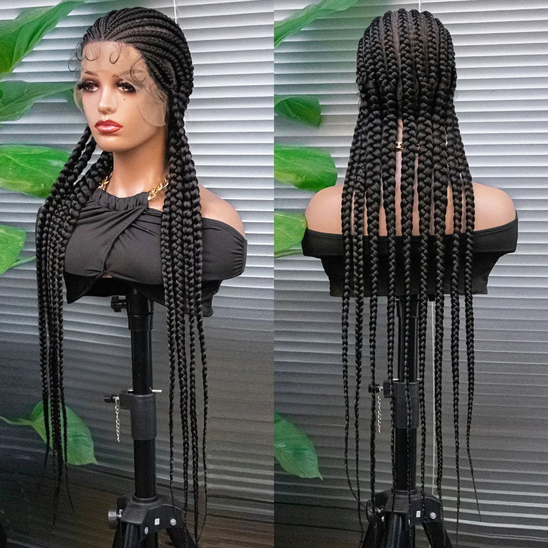 KIMA Cornrow Box Braids Wig with Baby Hair | Full Lace & Lace Front Options
