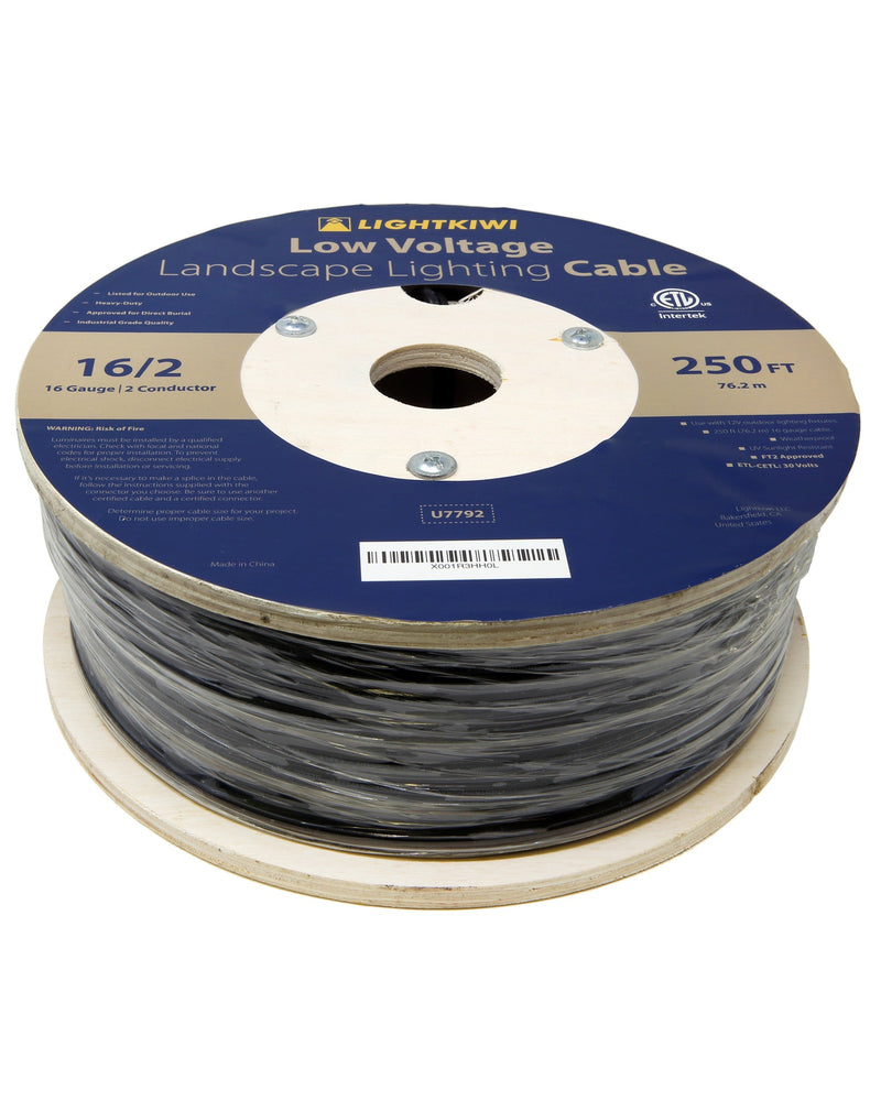 250ft Low Voltage Lighting Wire - 16/2 Low Voltage Direct Burial