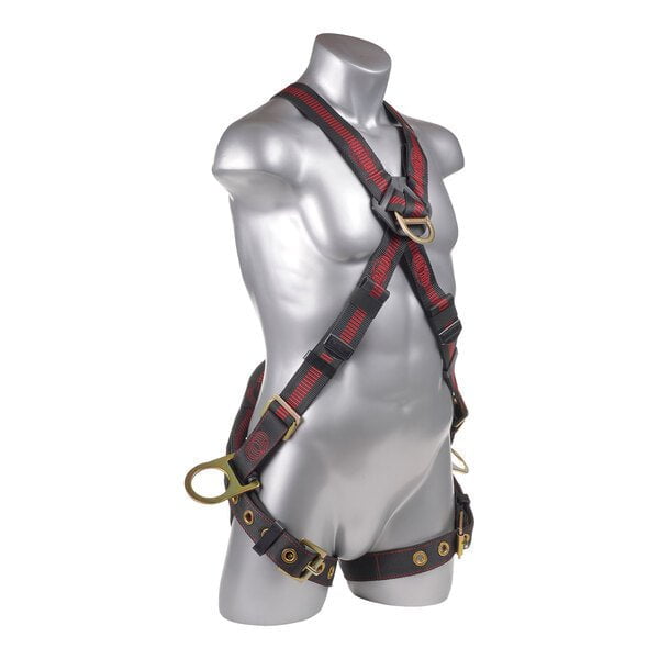 Kapture 5 Point Elite Full Body Harness - Crossover Design - 4 D-Rings - Tongue Buckle Legs - All Sizes