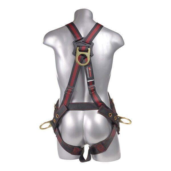 Kapture 5 Point Elite Full Body Harness - Crossover Design - 4 D-Rings - Tongue Buckle Legs - All Sizes
