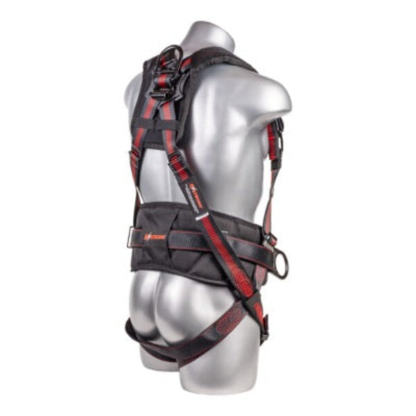 Kapture 5 Point Epic Full Body Harness - 4 D-Rings - QC Chest - Tongue Buckle Legs - Shoulder Pads & Waist Belt - All Sizes