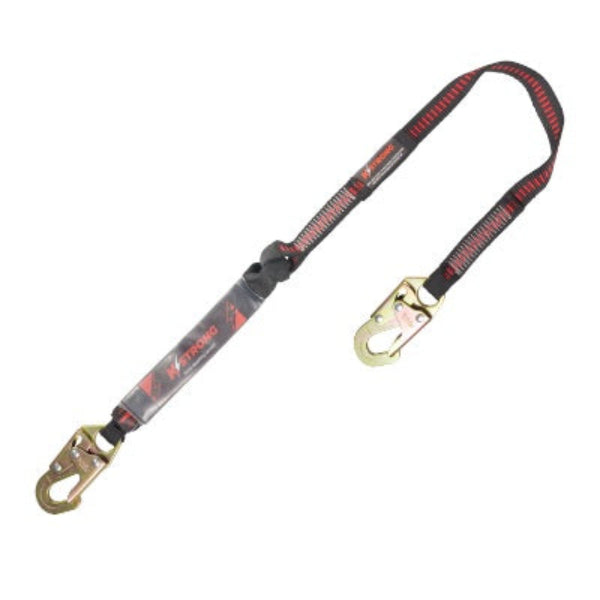Shock Absorbing Lanyard - Clear Shock Pack - 2 Snap Hooks - All Sizes