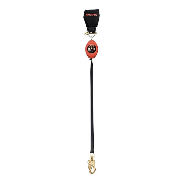 Brute Backer Self Retracting Lifeline - Leading Edge - Tie Back Webbing - Steel Snap Hook - 8.5ft