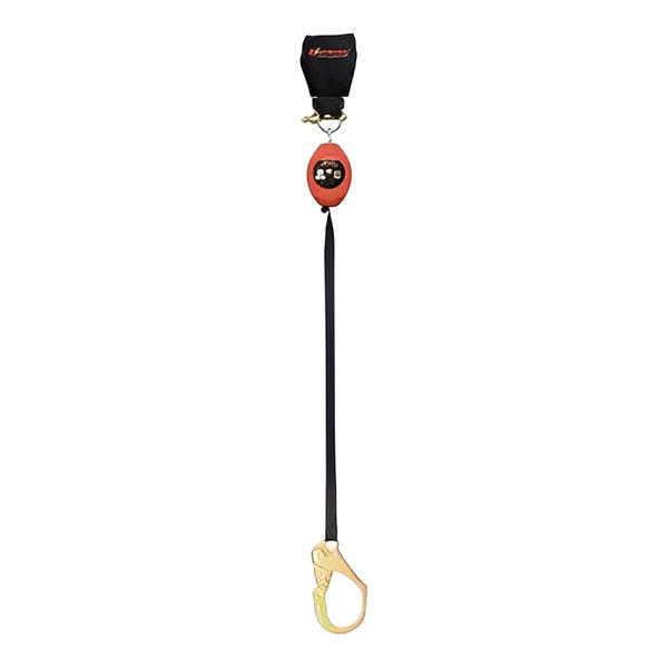 Brute Backer Self Retracting Lifeline - Leading Edge - Tie Back Webbing - Steel Rebar Hook - 8.5ft