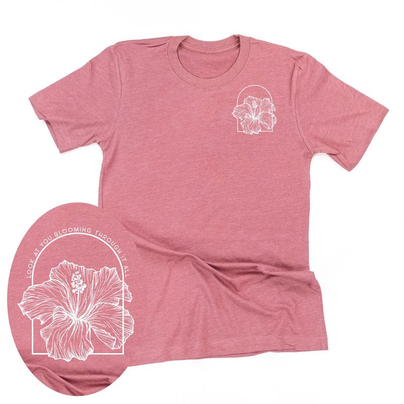 Look At You Blooming Through It All (pf&b) - Unisex Tee