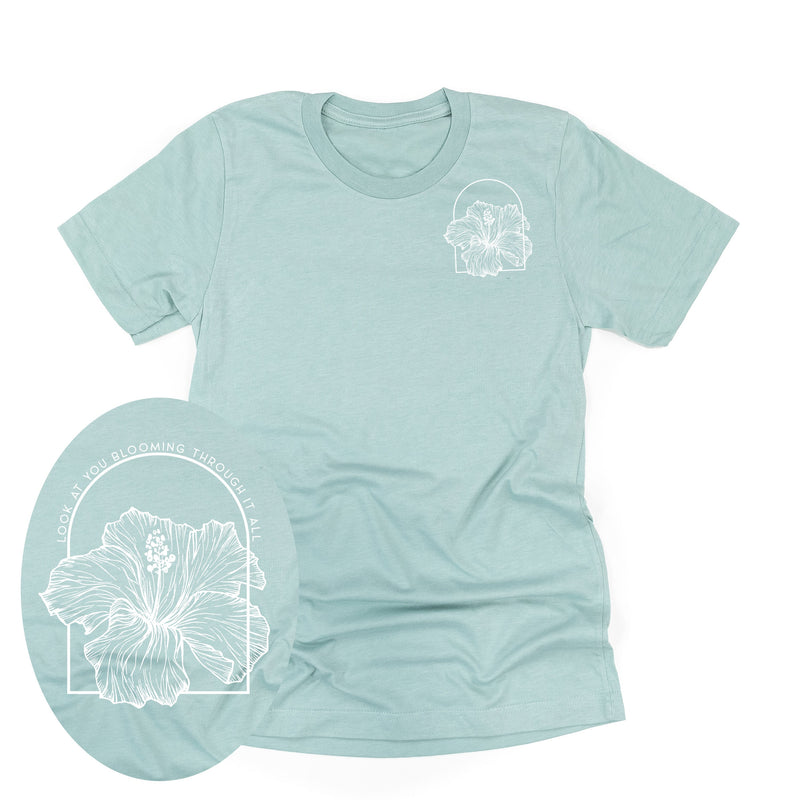 Look At You Blooming Through It All (pf&b) - Unisex Tee