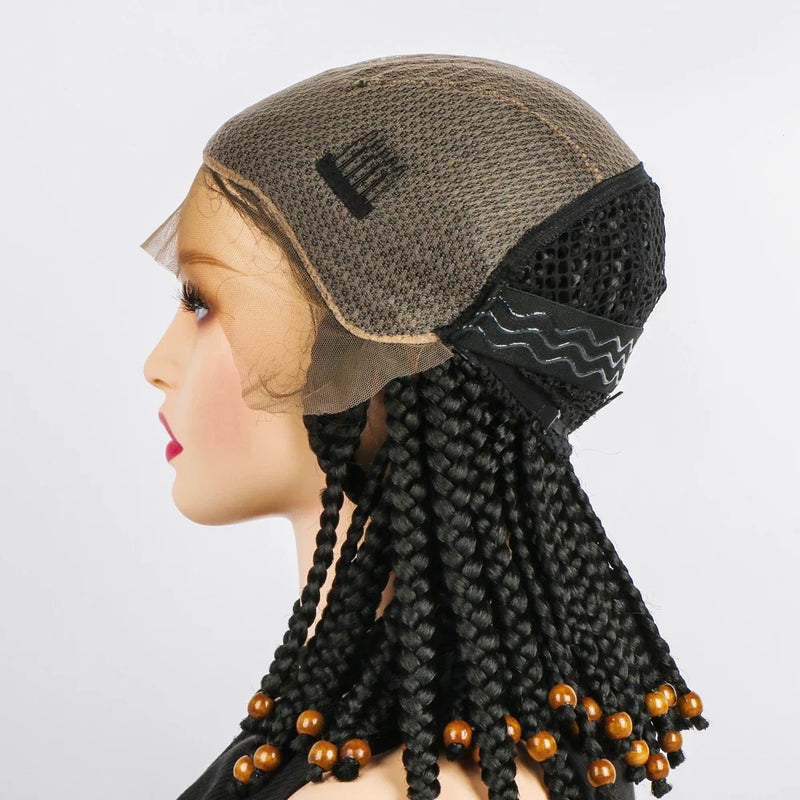 14" Short Braided Bob Wig | Lace Front | Heat Resistant | Black Women