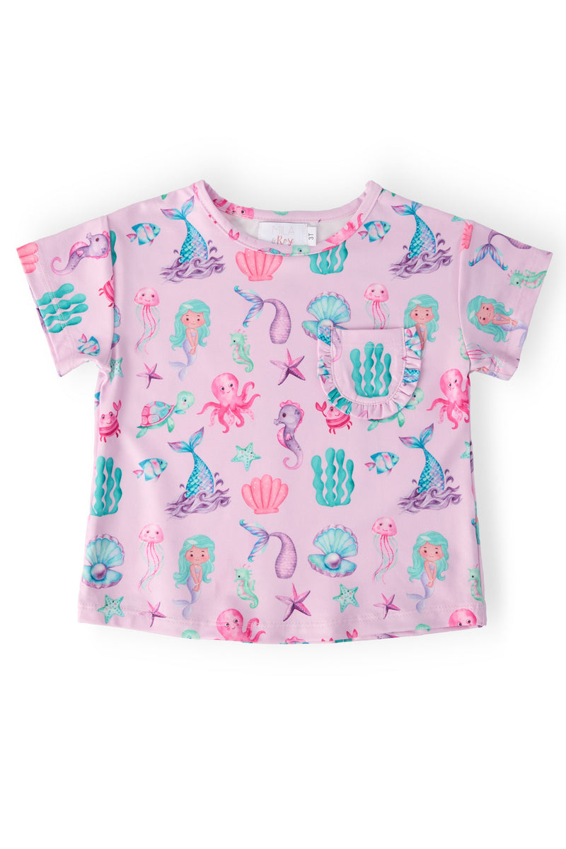 Under the Sea Ruffle Pocket Tee