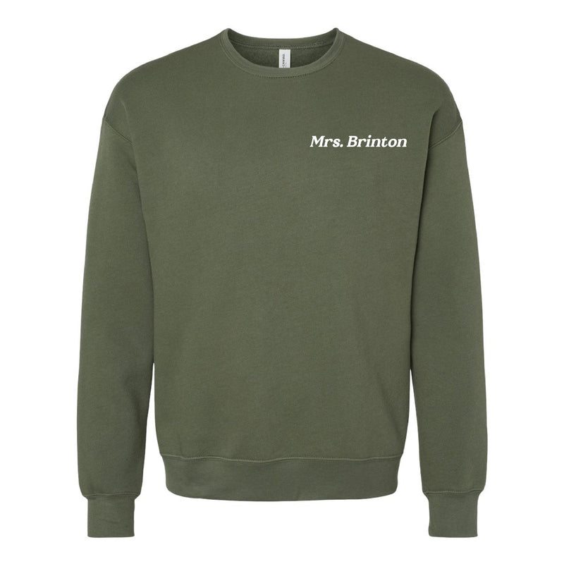 CUSTOM TEACHER SWEATSHIRT - Embroidered SUPER-SOFT Fleece - (Enter Your Custom Name)