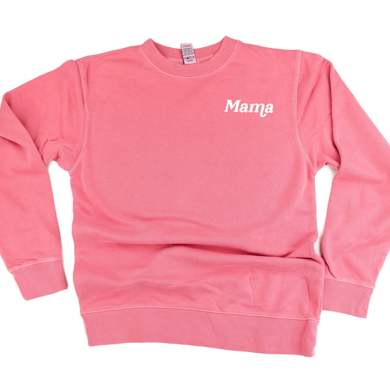 Embroidered PIGMENT Crewneck - (Pocket - White Thread) - *ITALIC* NAME