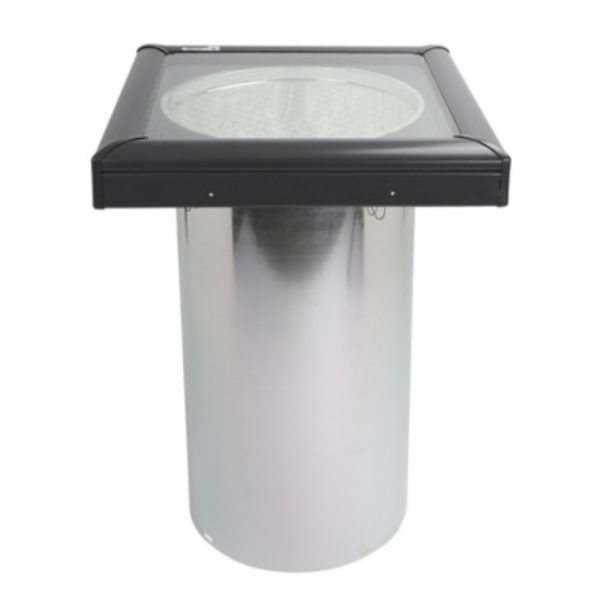 14 in. Curb Mount Rigid Sun Tunnel Skylight with Wildfire Glass and ECL Shingle Roof Flashing