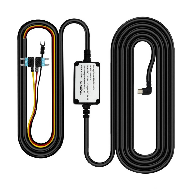 Rexing Smart Hardwire Kit Mini-USB Port for All Rexing Supercapacitor Models