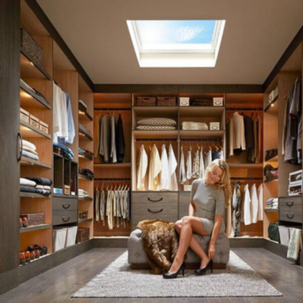 VELUX Fixed Self-Flashed Skylight Laminated LowE3 Glass - White Solar Powered Shade