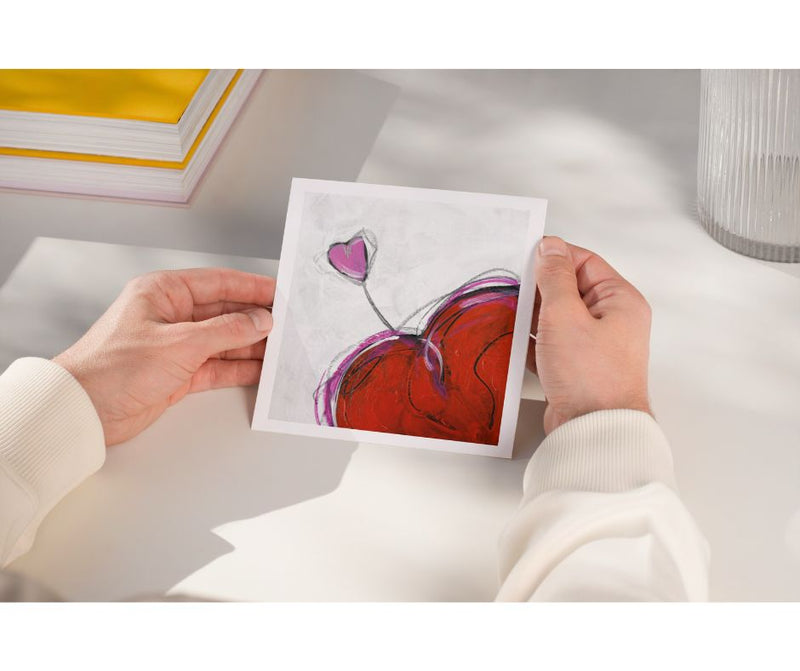 Mini Print: Red Heart.  Spread Love Series.