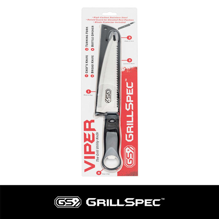 Utility Knife, Multi-Use, with Cover, 8" Blade