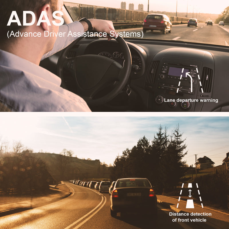 Rexing V3C Dual Camera Front and Inside Cabin Full HD 1080p Dash Cam with WiFi