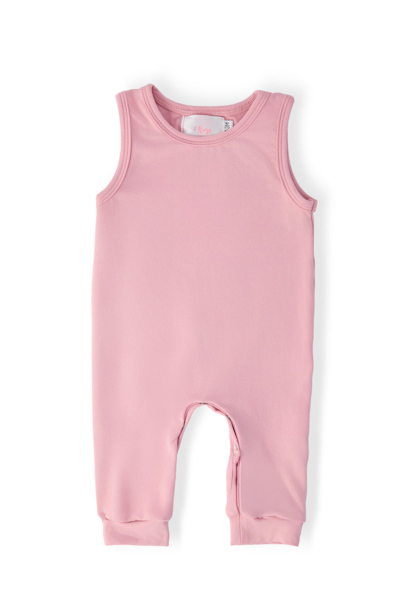 Vintage Pink Tank One-Piece Jogger
