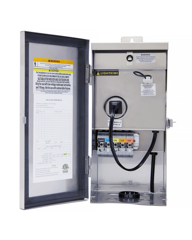 300W Landscape Transformer - Low Voltage Multi-Tap (12V-13V-14V-15V)