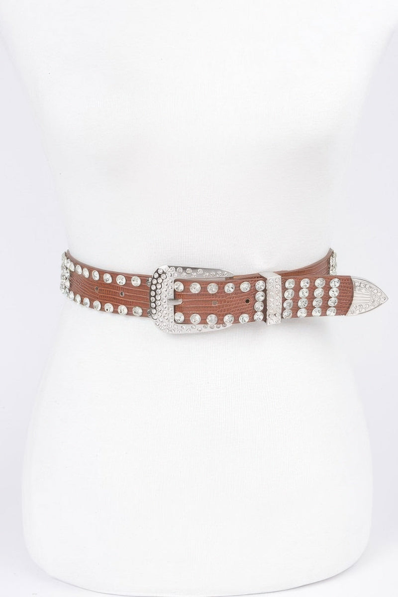 Rhinestone Multi Metal Belt