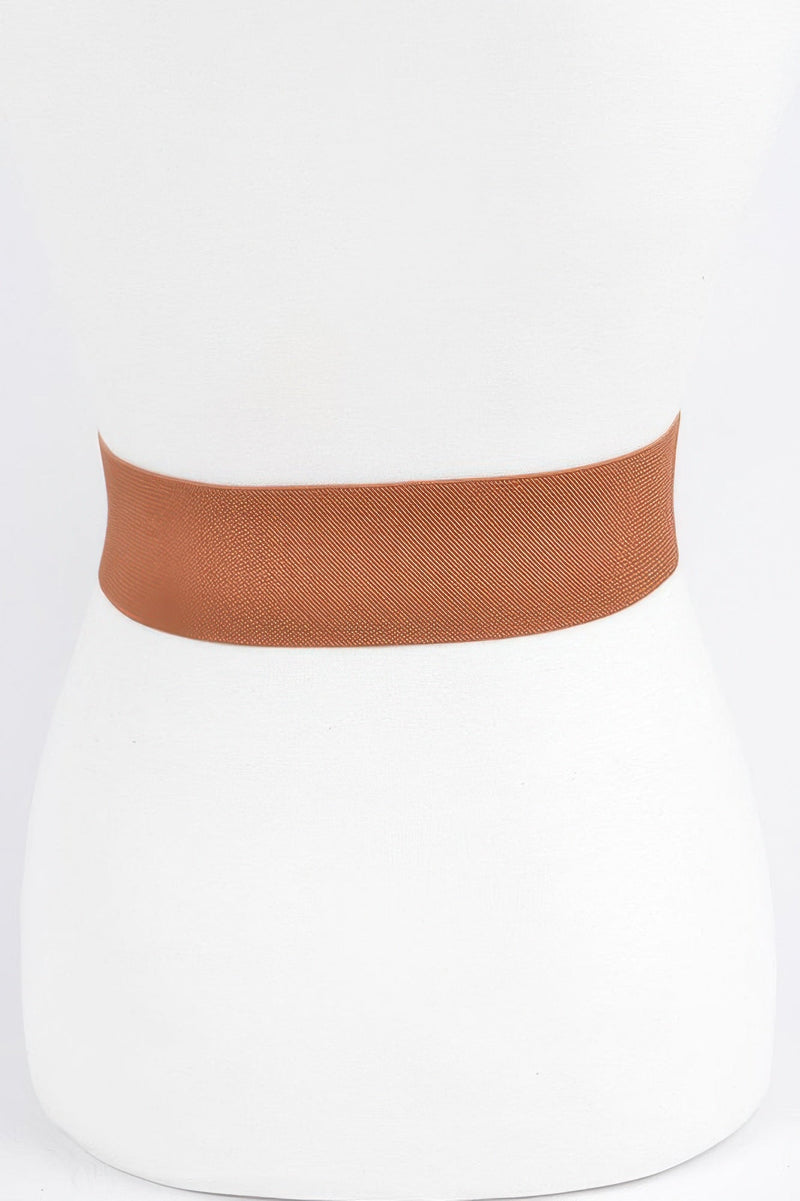 Wide Metal Link Elastic Belt