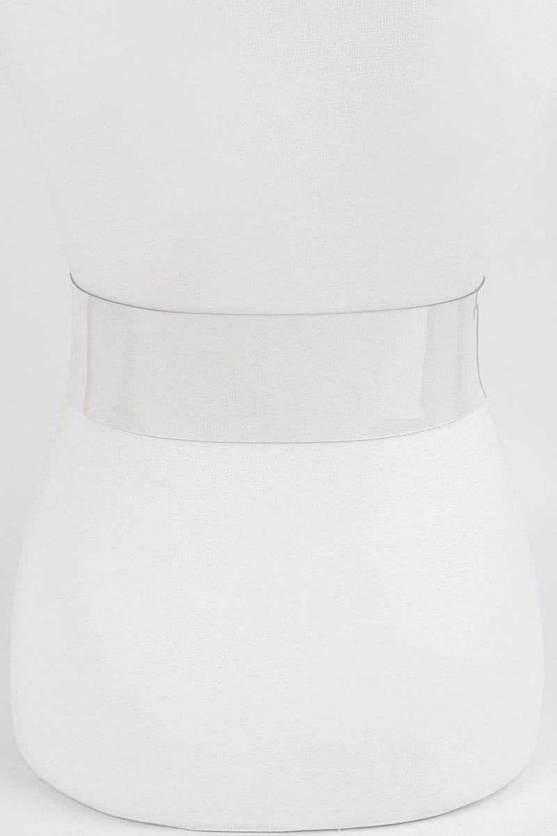 Transparent Round Buckle Belt